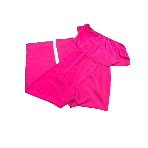Off the shoulder jumpsuit. Hot pink. Small. NWOT - Picture 2 of 2